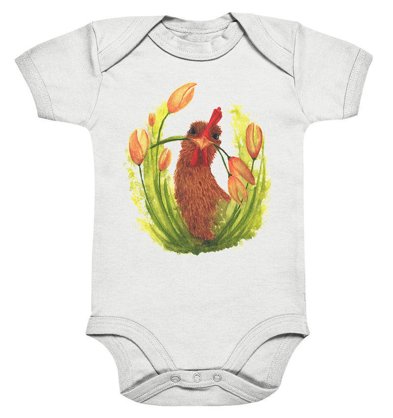 Baby Body – Hühner Blumenliebe
